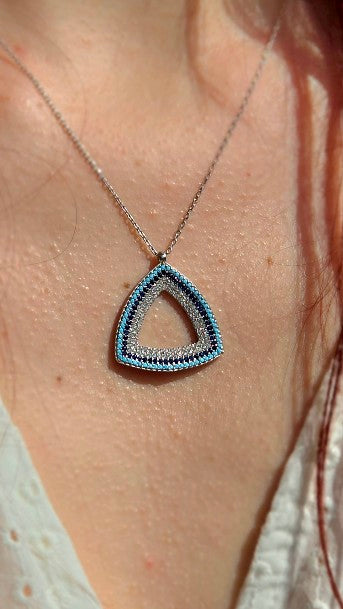 Collier Étoile d'Argent: Pièce Unique en Mosaïque