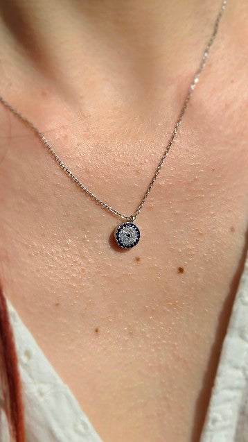 Pendentif Étoile d'Argent: Oeil de Lumière