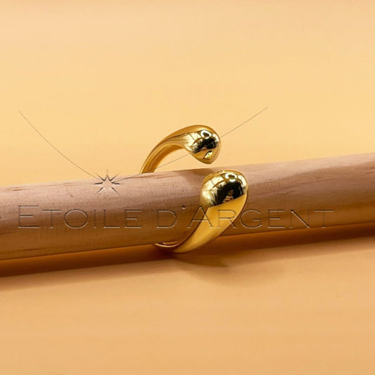 Bague Ouverte en Argent au Design Moderne