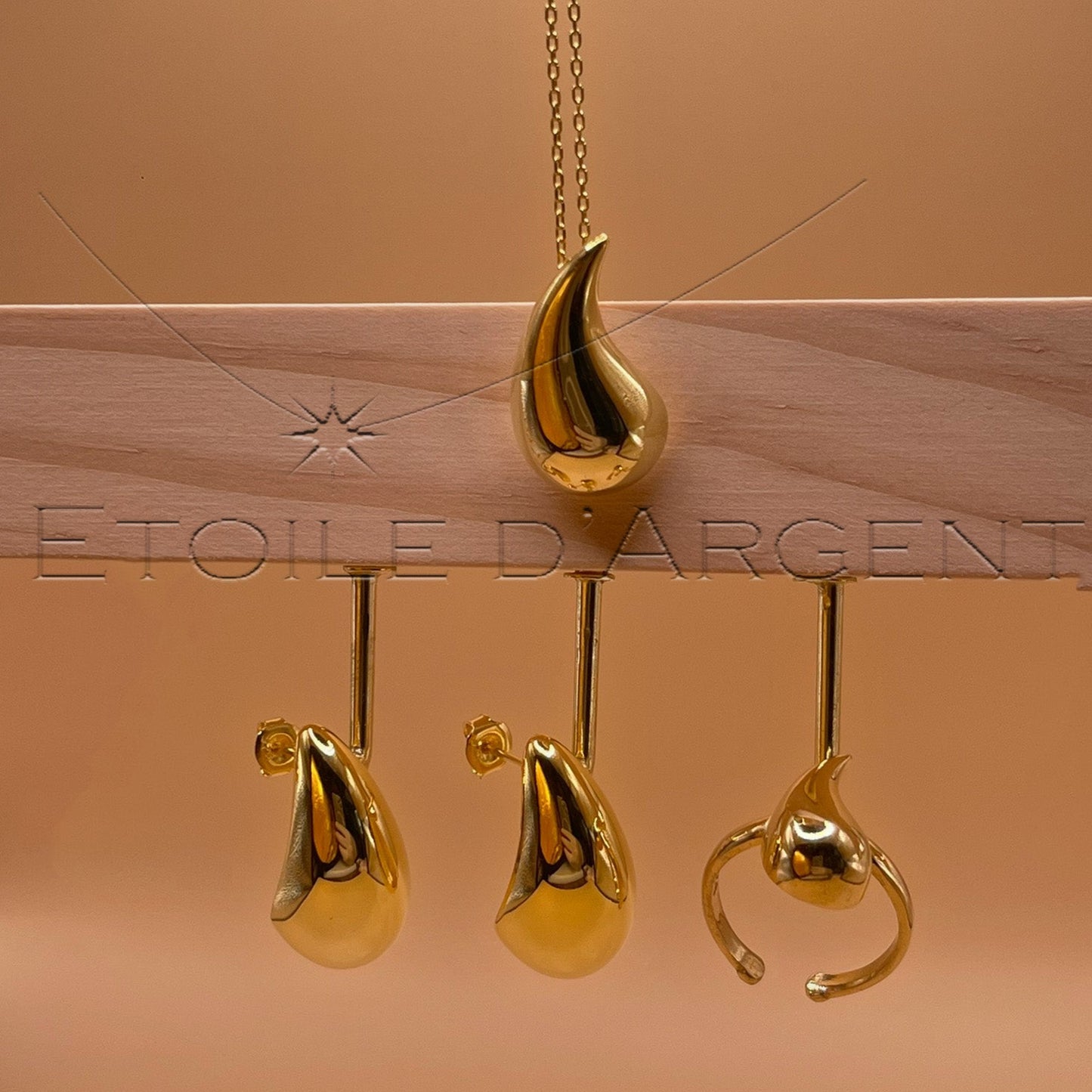 Élégance Fluide – Set de Bijoux en Argent par Étoile d'Argent