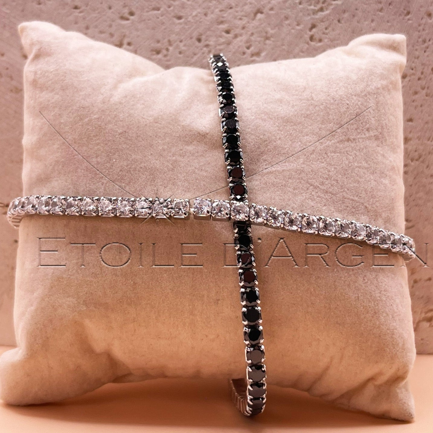 Bracelets Stretch en Argent et Cristaux: Collection Privée