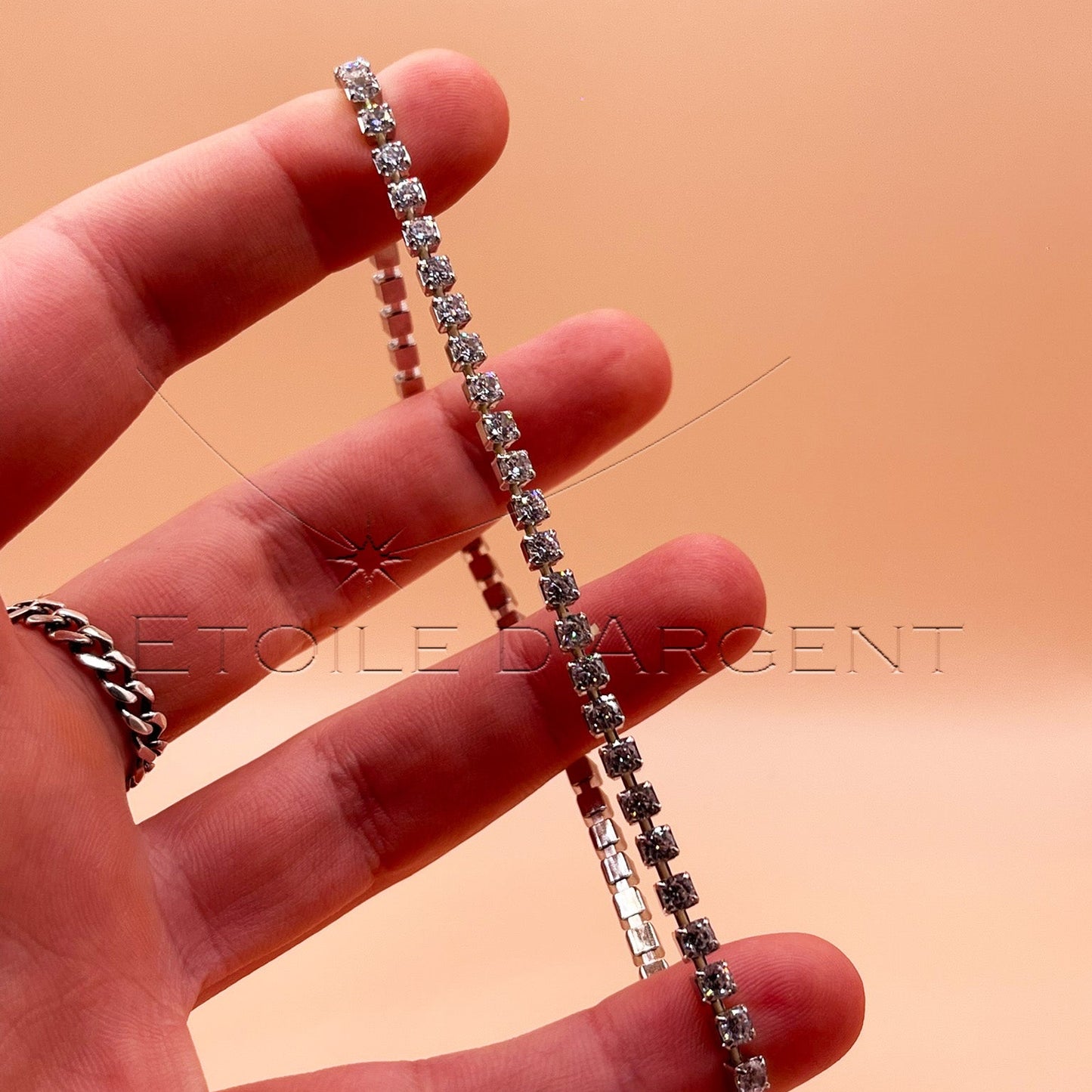 Bracelets Stretch en Argent et Cristaux: Collection Privée