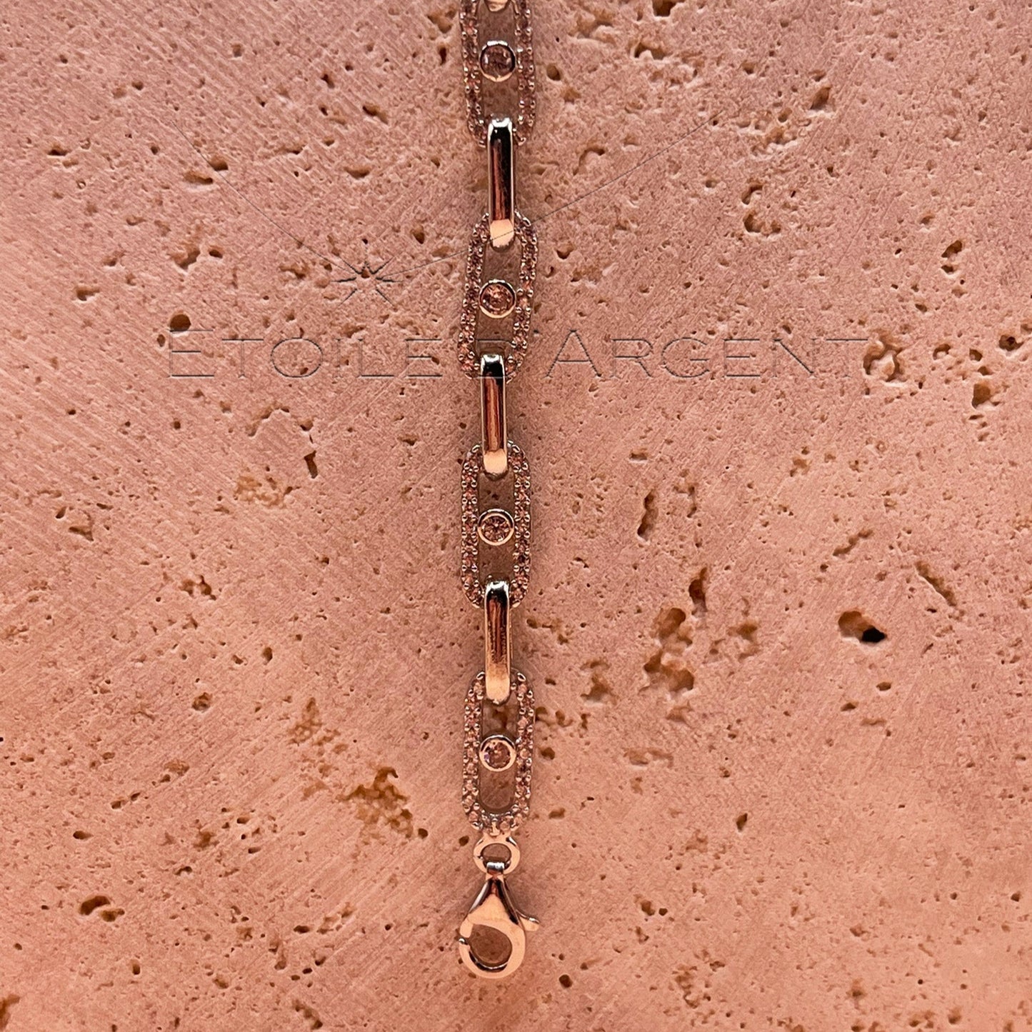 Bracelet à Maillons Étoile d'Argent: Élégance Intemporelle