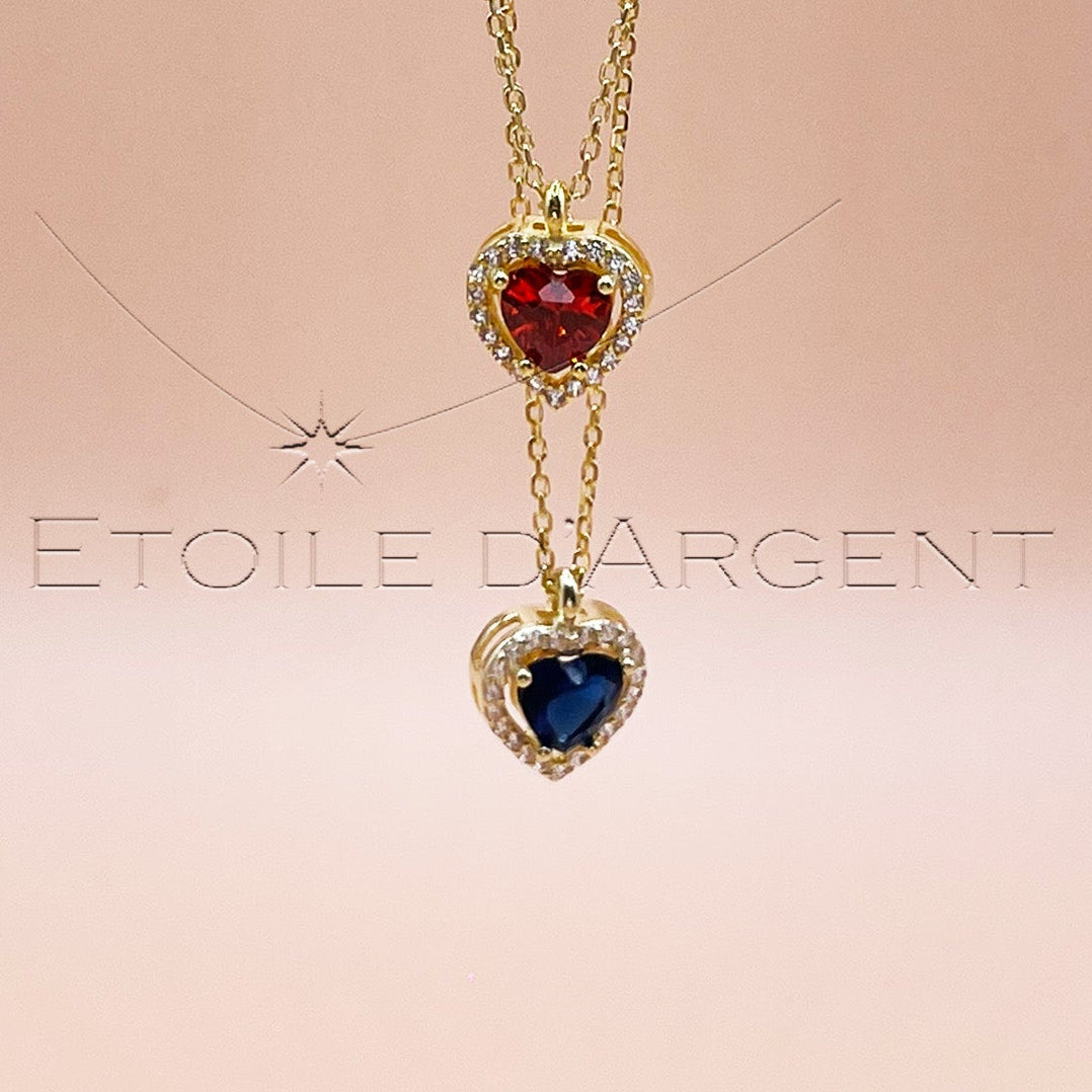 Collier Étoile d'Argent: Cœur Scintillant