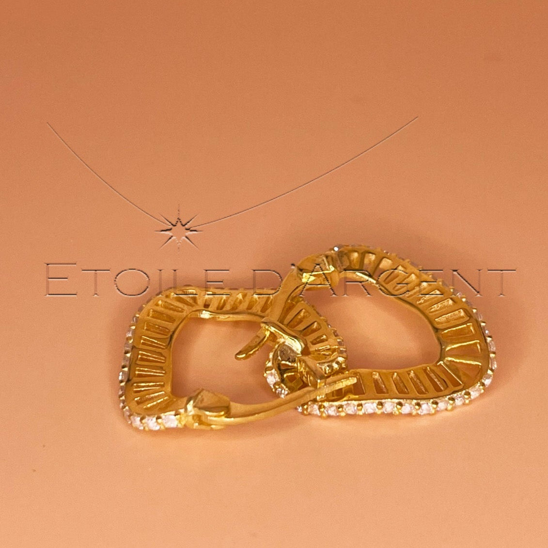 Créoles en Argent 925 Plaquées Or, Design Nœud: Éclat Torsadé