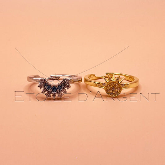 Bague Duo Soleil et Lune