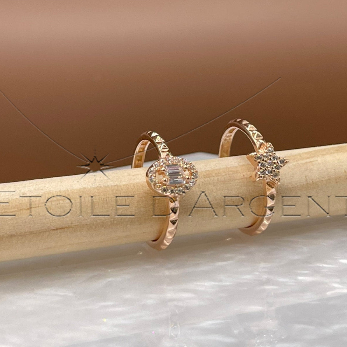 Bague Étoile Scintillante – Éclat Céleste par Étoile d'Argent