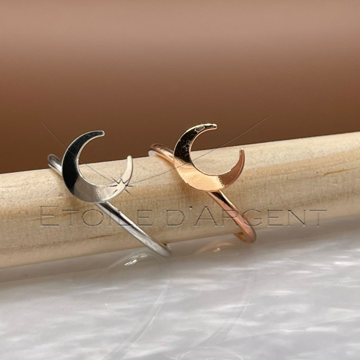 Bagues Lune Croissante Minimalistes