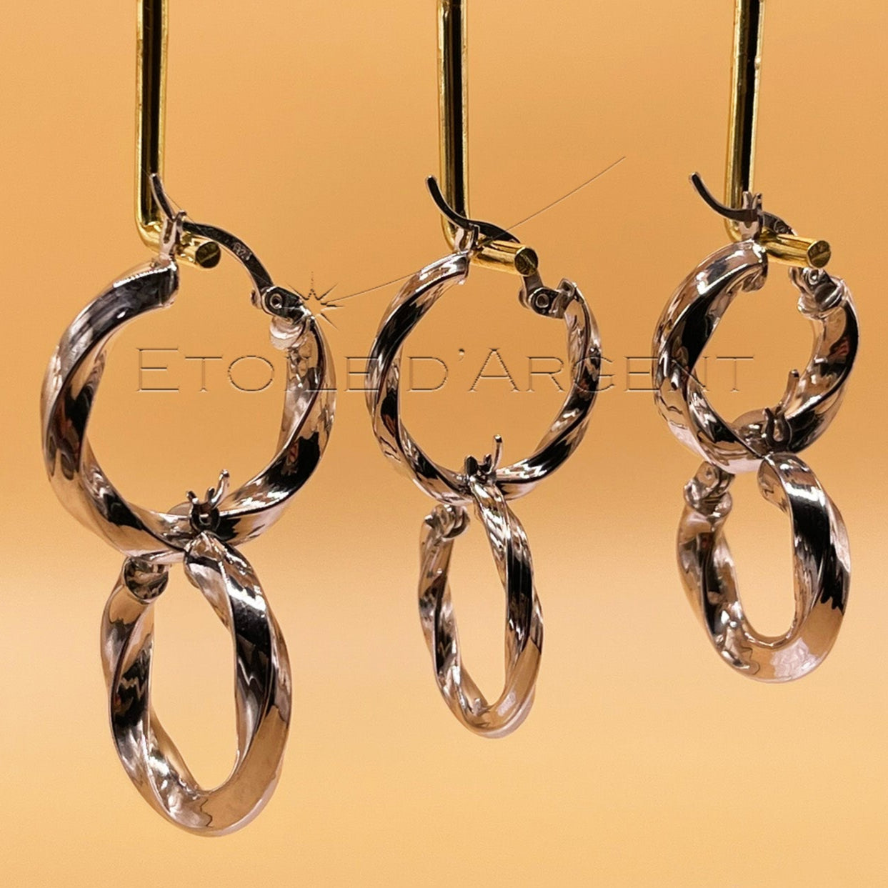 Créoles Torsadées en Argent 925: Un Design Intemporel