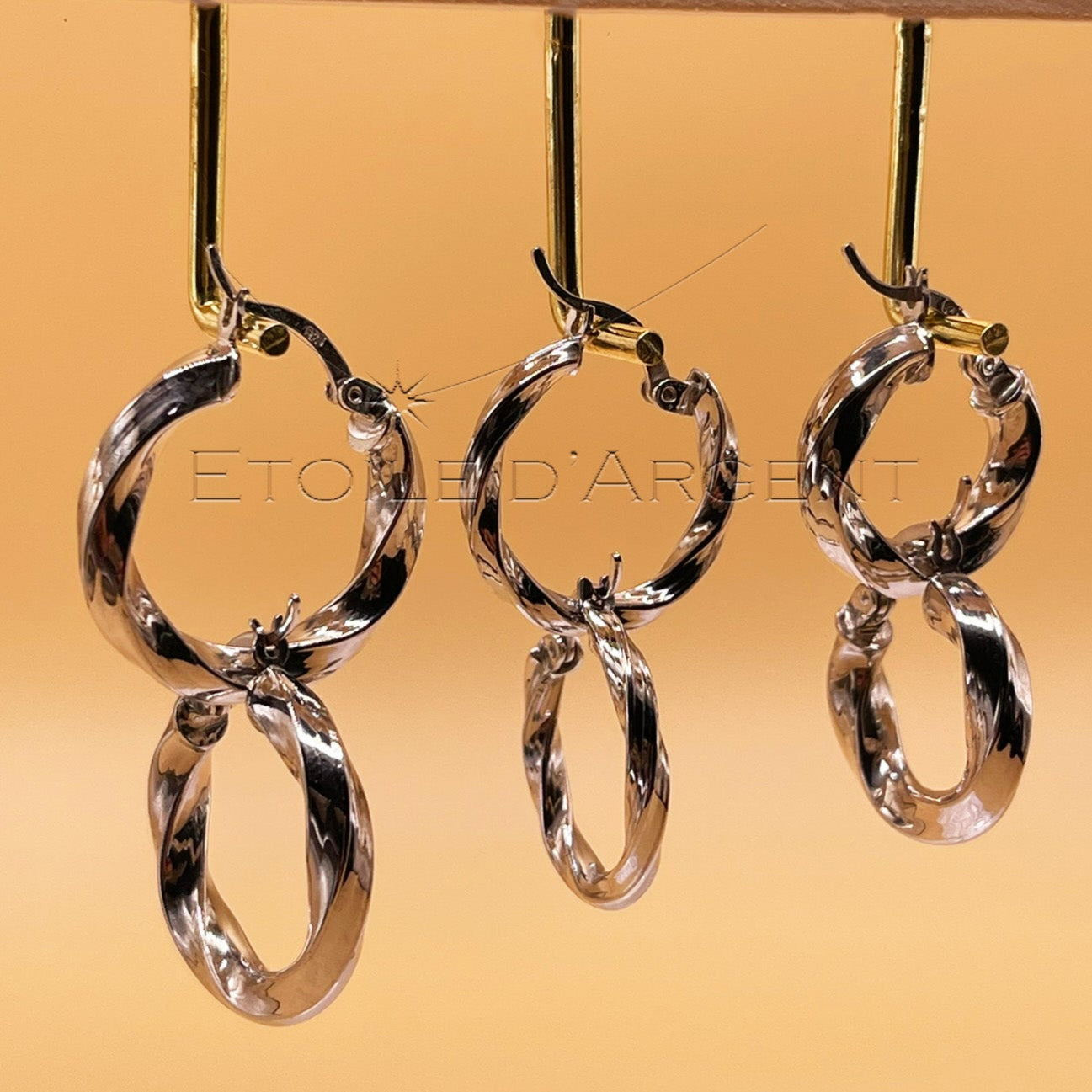 Créoles Torsadées en Argent 925: Un Design Intemporel