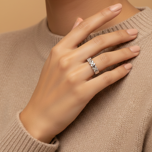 Une Étoile Argentée Qui Illumine Votre Élégance