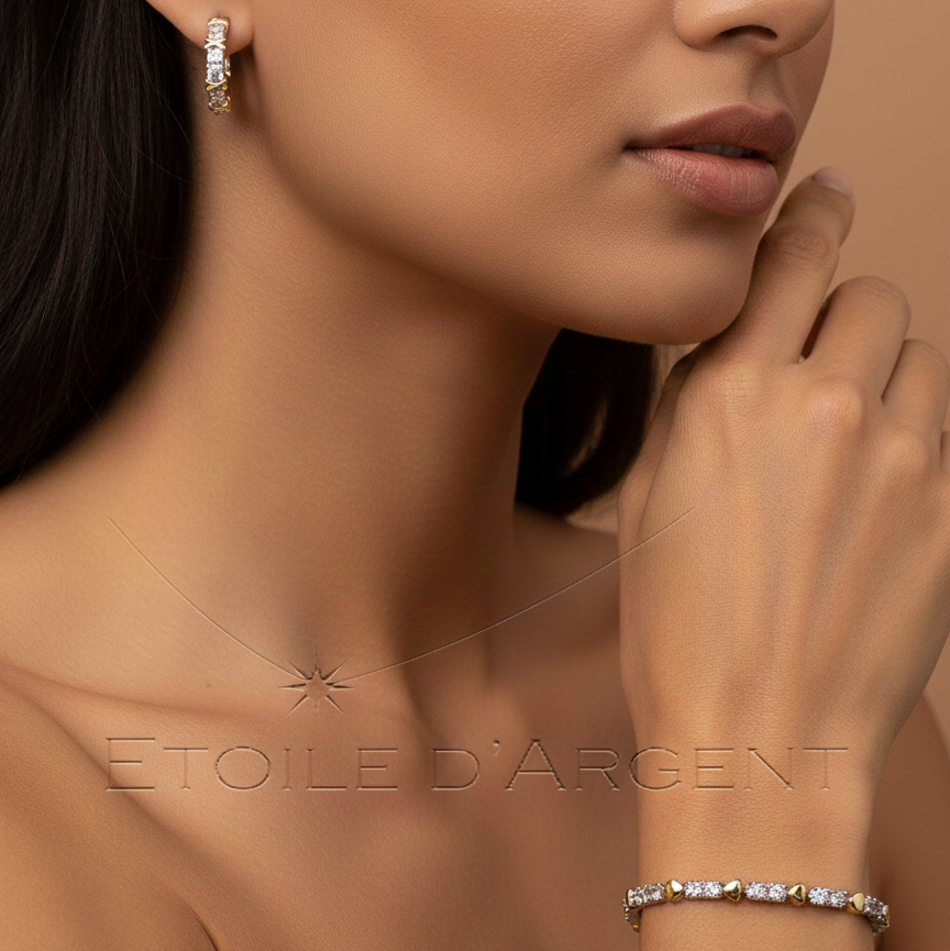 Duo Étoile d'Argent: Élégance Coordonnée
