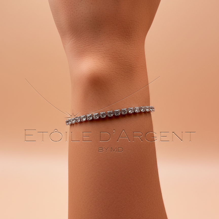 Bracelets Stretch en Argent et Cristaux: Collection Privée