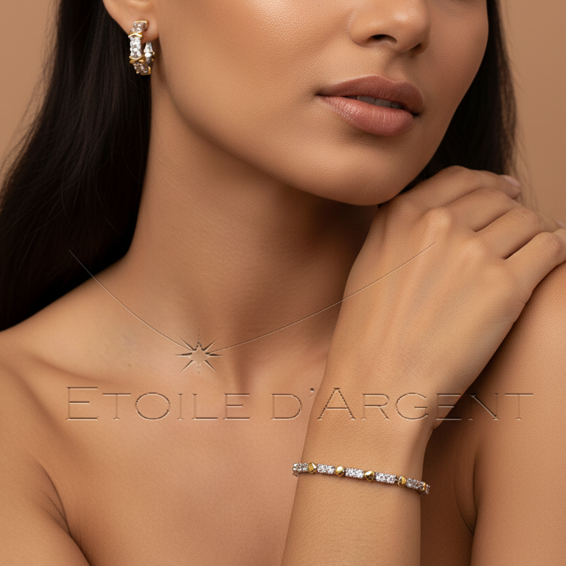 Duo Étoile d'Argent: Élégance Coordonnée