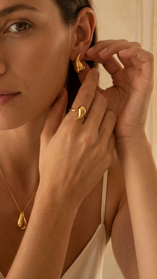 Élégance Fluide – Set de Bijoux en Argent par Étoile d'Argent