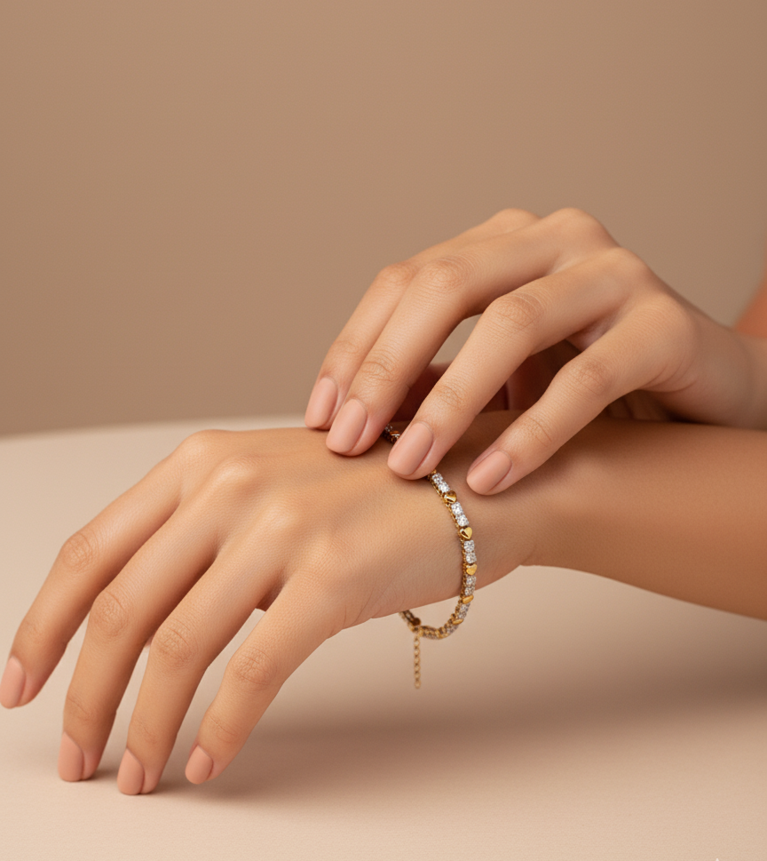 Bracelet Étoile d'Argent: Le Charme des Deux Tons et